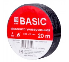 Изолента ПВХ черная 15мм*20м EKF Basic
