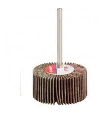 Круг шлифовальный P100 15х30мм веерный лепестковый, на шпильке, тип КЛО, зерно-электрокорунд нормаль