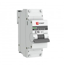 Выключатель автоматический 1п 16А (D) ВА 47-100 EKF PROxima