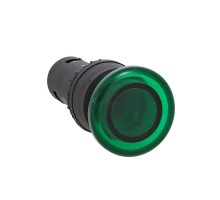 Кнопка SW2C-10МD "Грибок"зеленая с подсветкой EKF