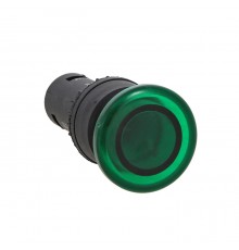 Кнопка SW2C-10МD "Грибок"зеленая с подсветкой EKF