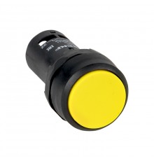 Кнопка SW2C-11 желтая без подсветки EKF