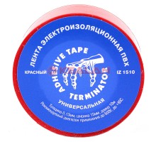 Изолента ПВХ красная 15мм*10м "Терминатор"